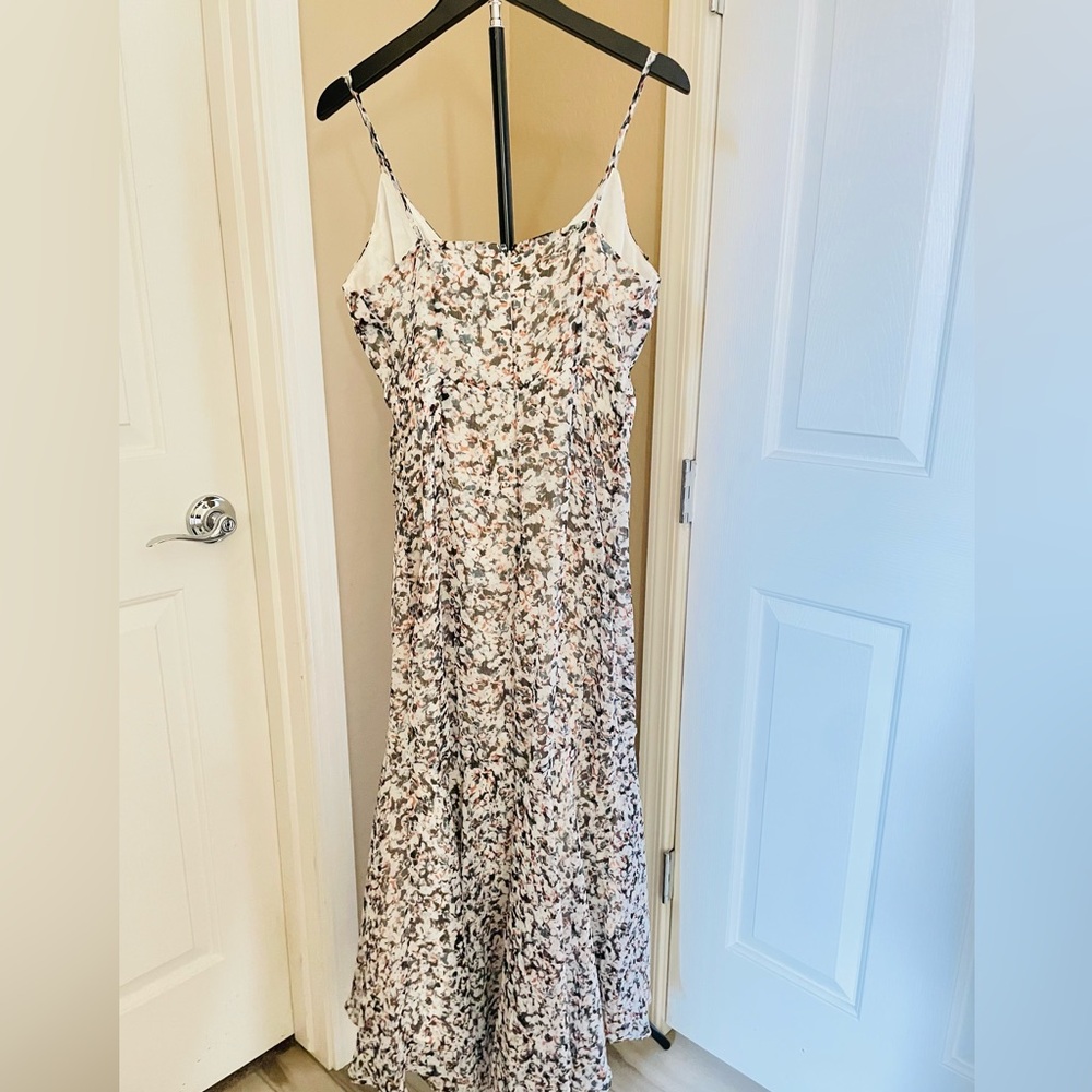 Express Ruffle Wrap Hi-Lo Maxi Dress - Picture 7 of 8